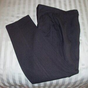 Prive New York Vintage Womens Back Zip Front Pleated Pants Black Size 8